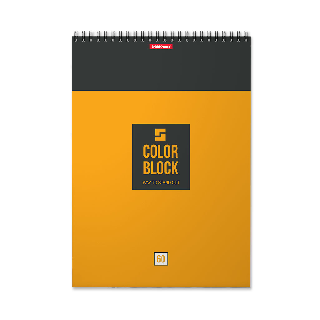 ErichKrause Блокнот Color Block A4 ( 210х297 мм) 60 л. клетка 49685 Фото 6.