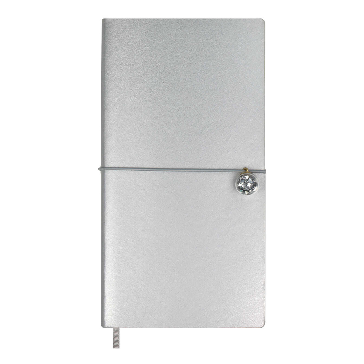 Escalada Записная книжка + скрепки и резинка-фиксатор A6+ ( 110х216 мм) 96 л. плонже металлик 57715 Фото 6.
