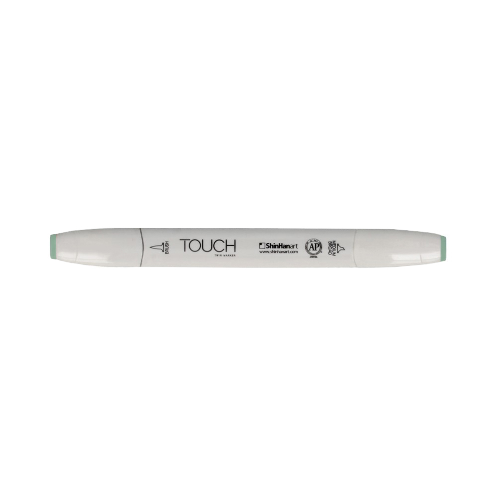 TOUCH TWIN BRUSH Маркер 1-8 мм кисть/перо скошенное 1210172 зеленый спектр GY172 Фото 1.