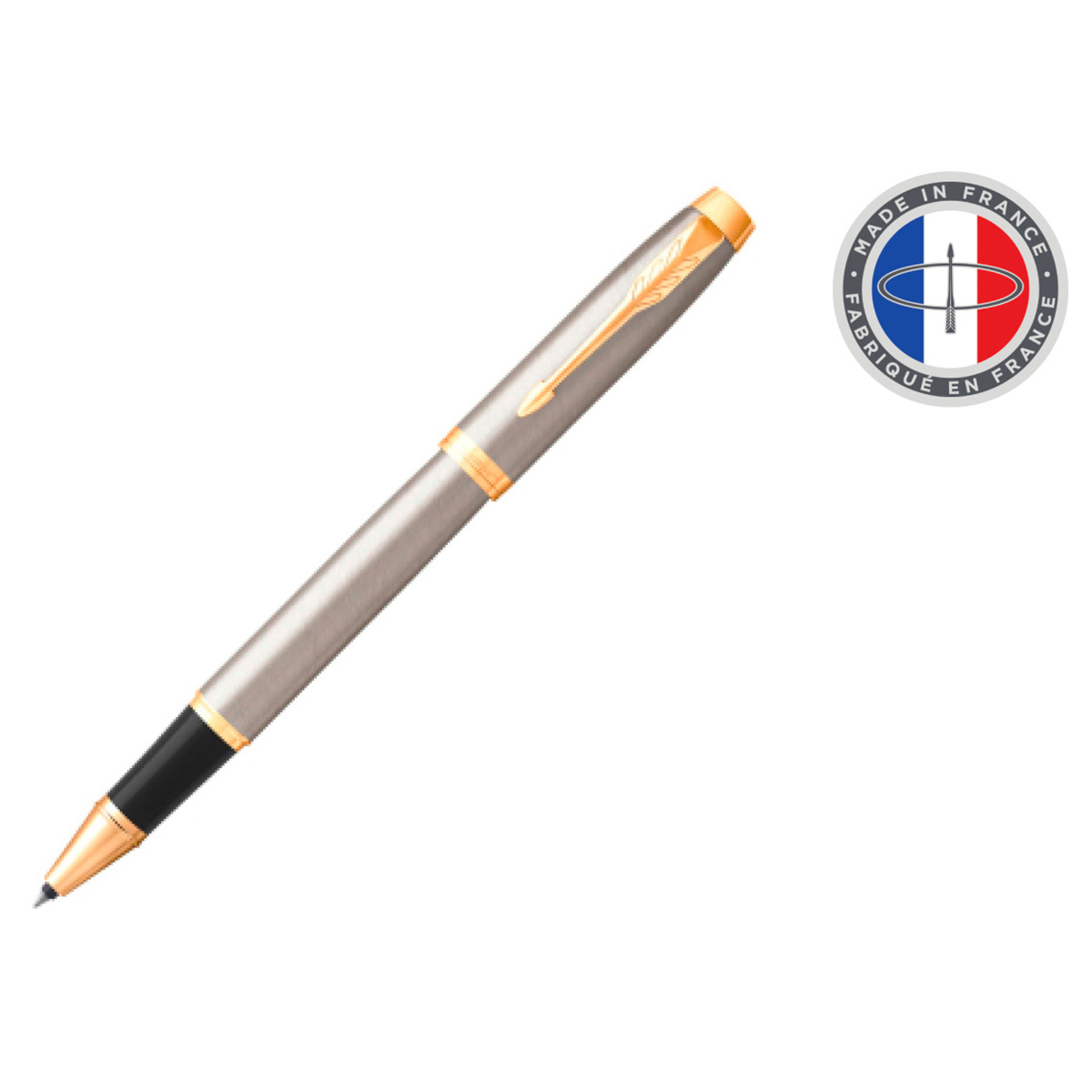 PARKER Ручка роллер IM Core Brushed Metal GT 0.8 мм 1828770 в подарочной коробке цвет чернил: черный Фото 2.