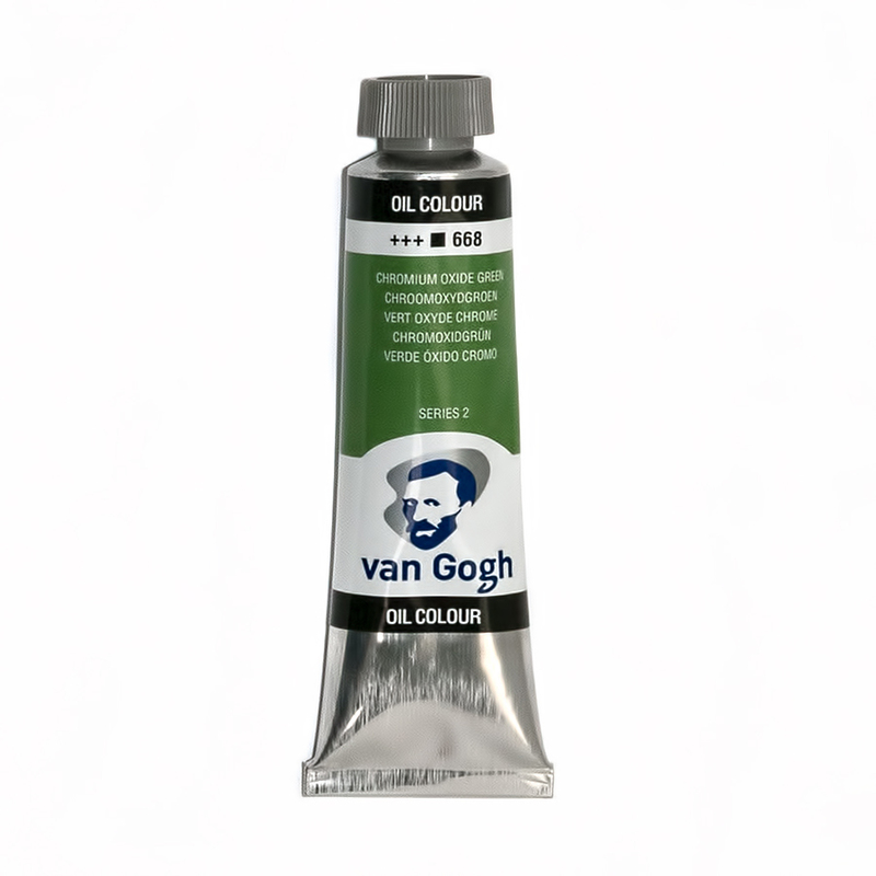 Краска масляная VAN GOGH № 2 40 мл 02056683 №668 Окись хрома зелёная Фото 1.