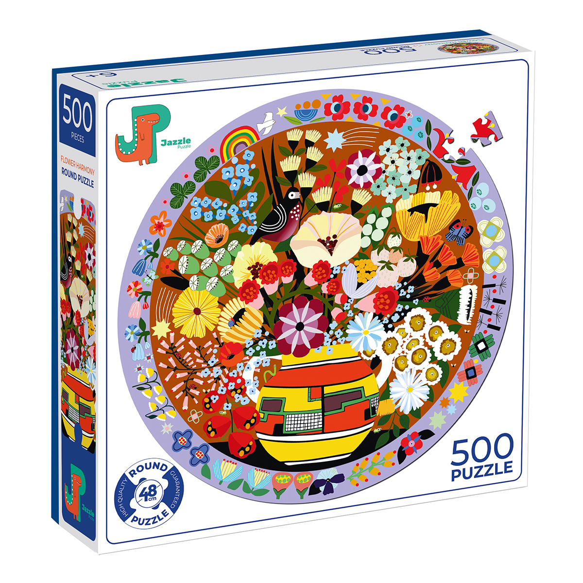 Jazzle Puzzle Пазл 500 элемент. P1003 Цветочная гармония Фото 2.