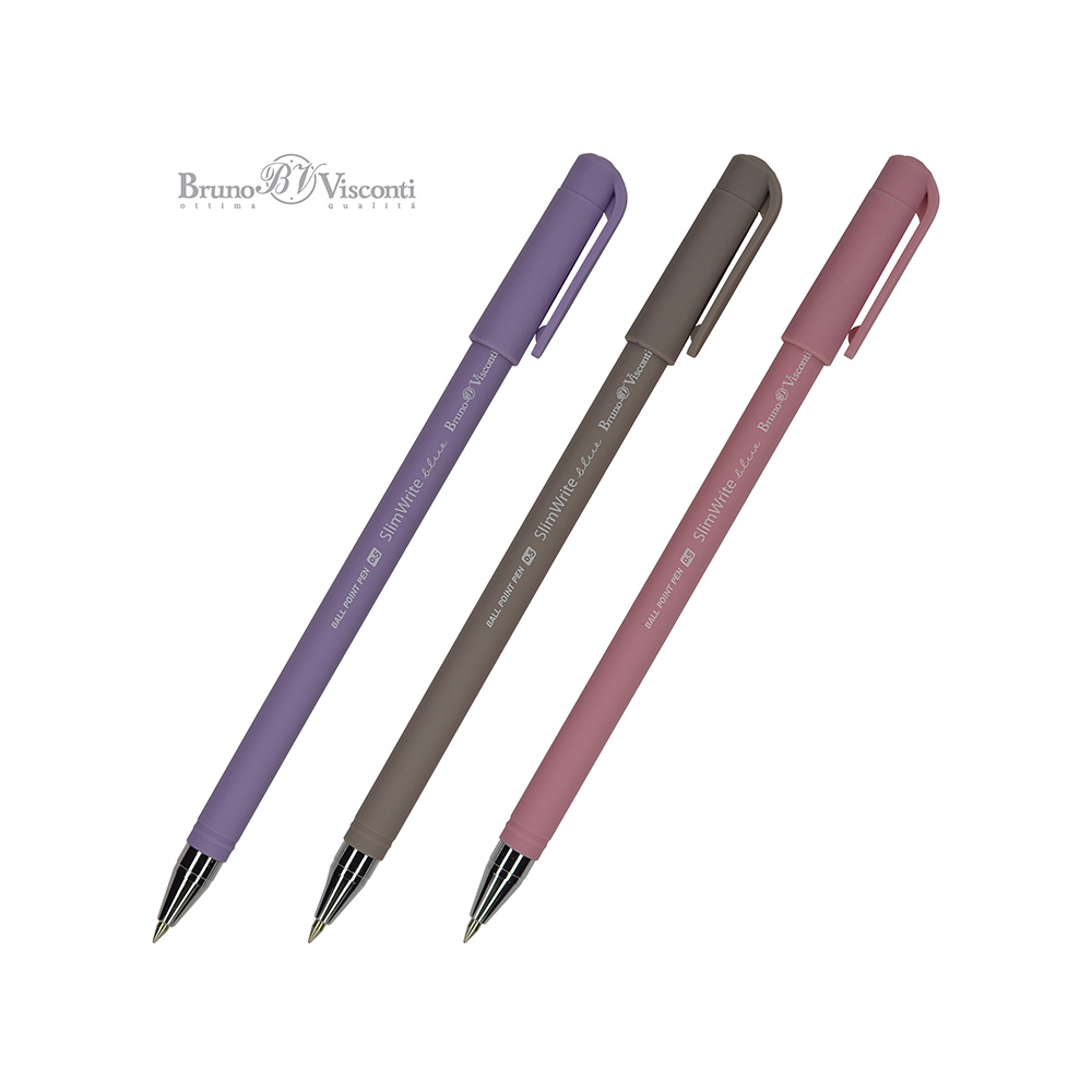 Bruno Visconti ручка шариковая SlimWrite 0.5 мм 20-0055 RIO цвет чернил: синий Фото 1.