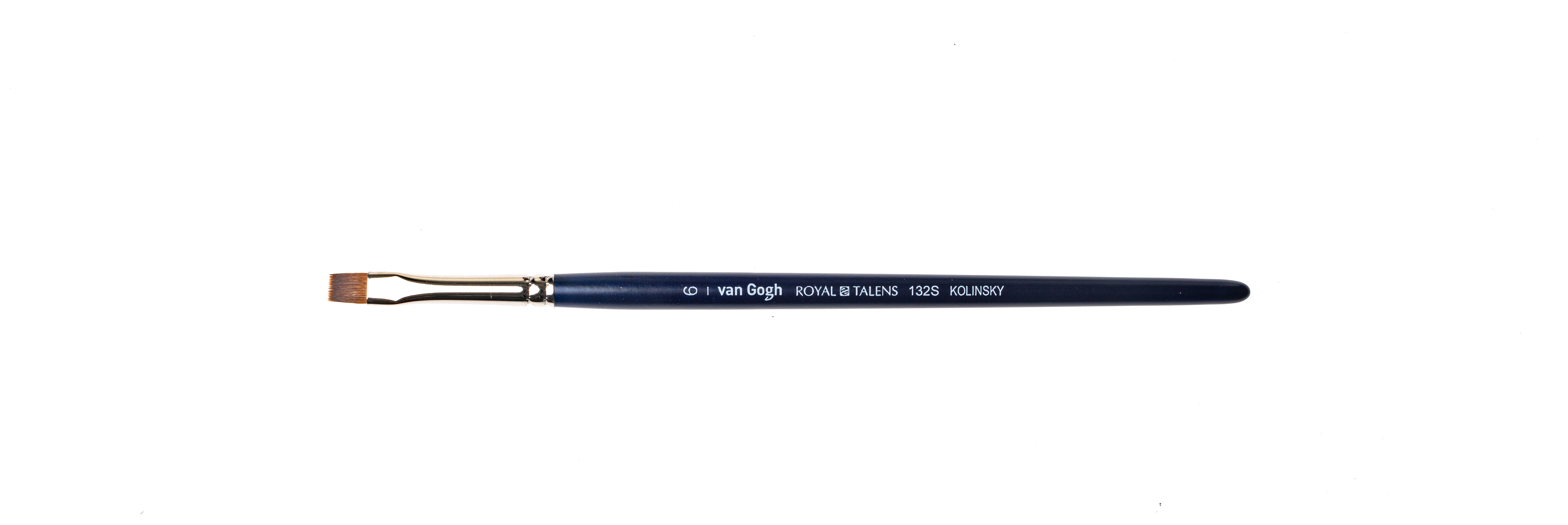 Кисть колонок Royal Talens VanGogh 132S для акварели VG-132S-S-6 плоская короткая ручка №06 Фото 1.