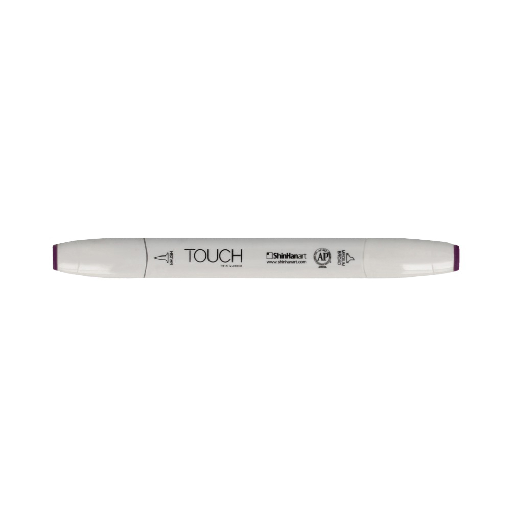 TOUCH TWIN BRUSH Маркер 1-8 мм кисть/перо скошенное 1210283 глубокий фиолетовый P283 Фото 1.