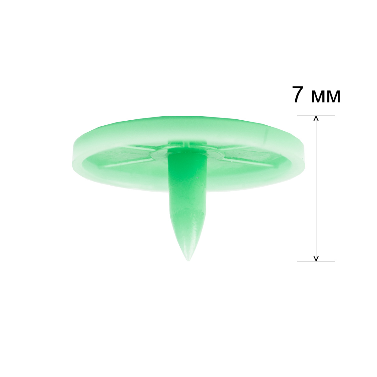 Кнопка Micron POM-15 Кнопки пластиковые пластик d 15 мм 15 шт. № 009 салатовый Фото 4.