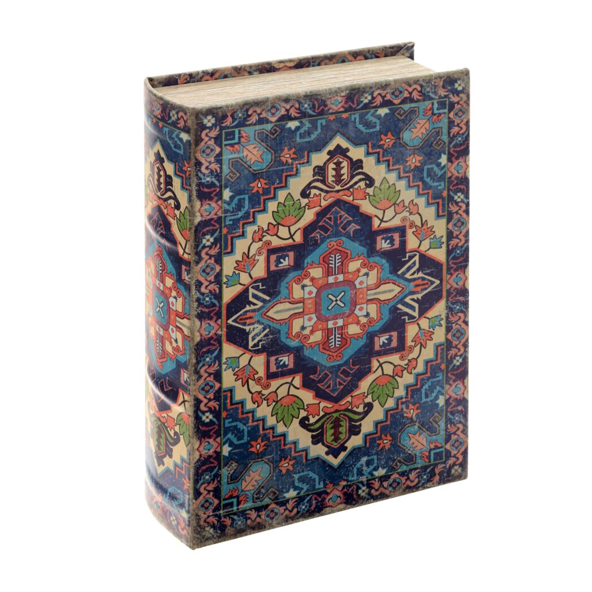 785388 Шкатулка-книга с замком 7 х 27 х 18 см Синий Фото 1.
