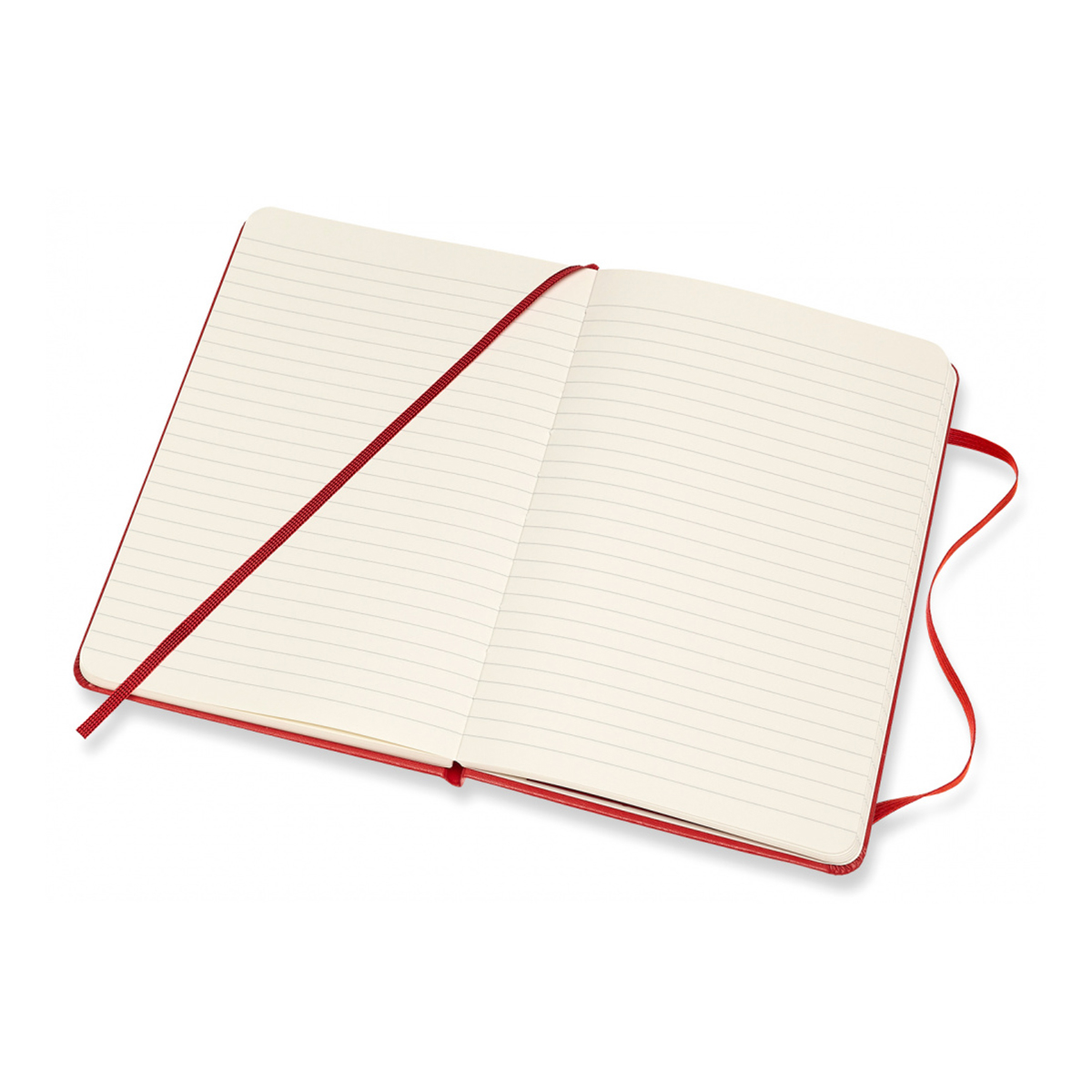 Moleskine Блокнот CLASSIC Medium ( 115x180 мм) 104 л. линия красный 1127867 Фото 4.