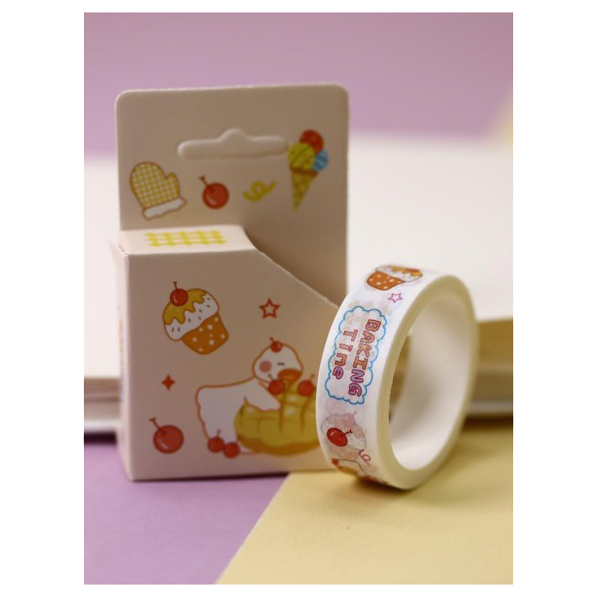ILIKEGIFT Декоративный скотч 1 см х 5 м 1 шт. Duck cake 601-4-01-03 Фото 1.