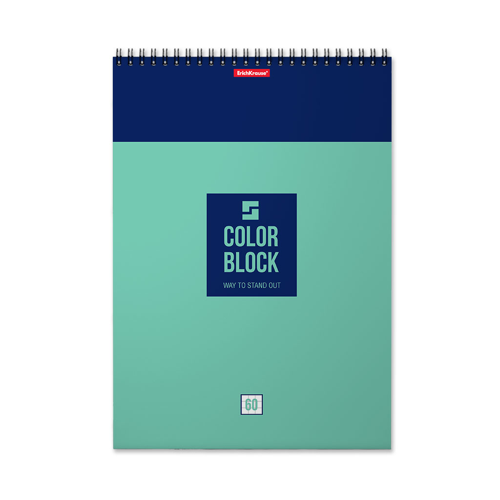 ErichKrause Блокнот Color Block A4 ( 210х297 мм) 60 л. клетка 49685 Фото 4.