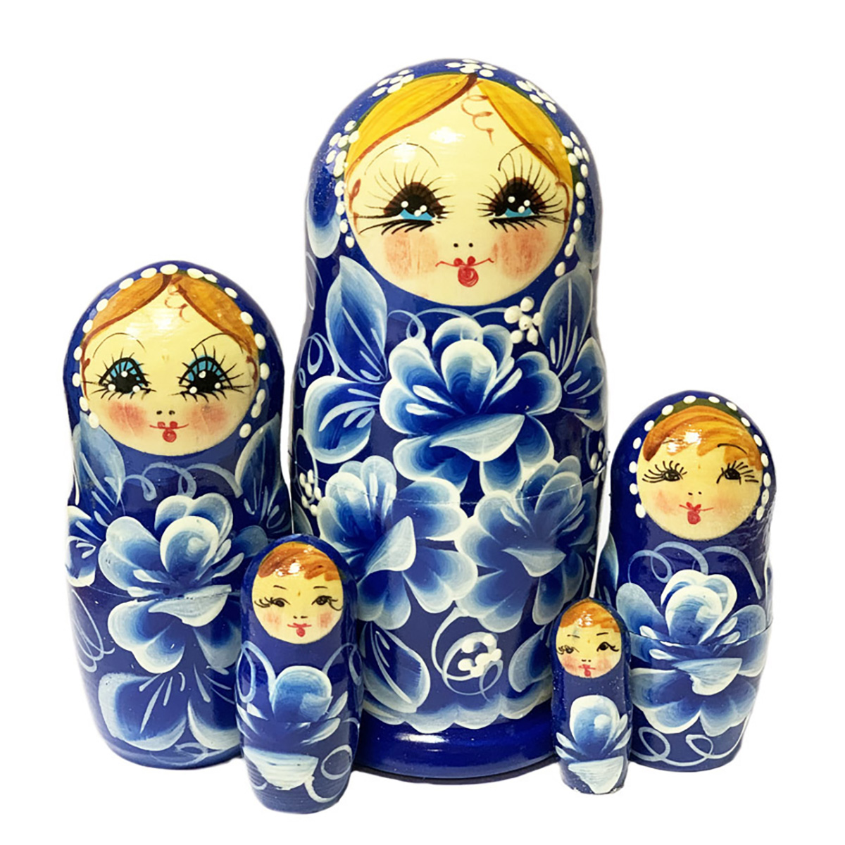МатрёшИгрушка Матрешка 5 в 1 средняя 7.5 х 7.5 х 16.5 см Фото 1.