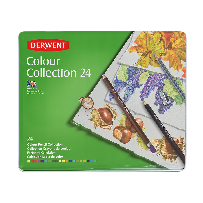 Derwent Набор художника (для рисунка) 24 шт. ( в металлической упаковке ) 0700212 Colour Collection Фото 1.