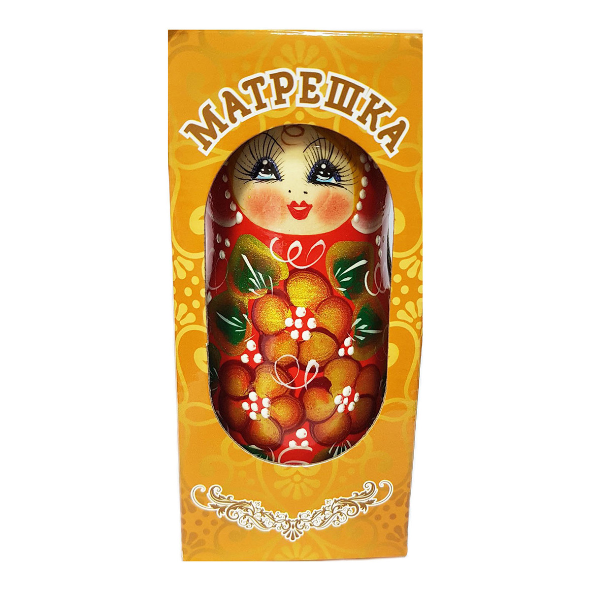 МатрёшИгрушка Матрешка 5 в 1 средняя 7.5 х 7.5 х 16.5 см Цветы, Полевые цветы на красно-черном М05140308К Фото 2.