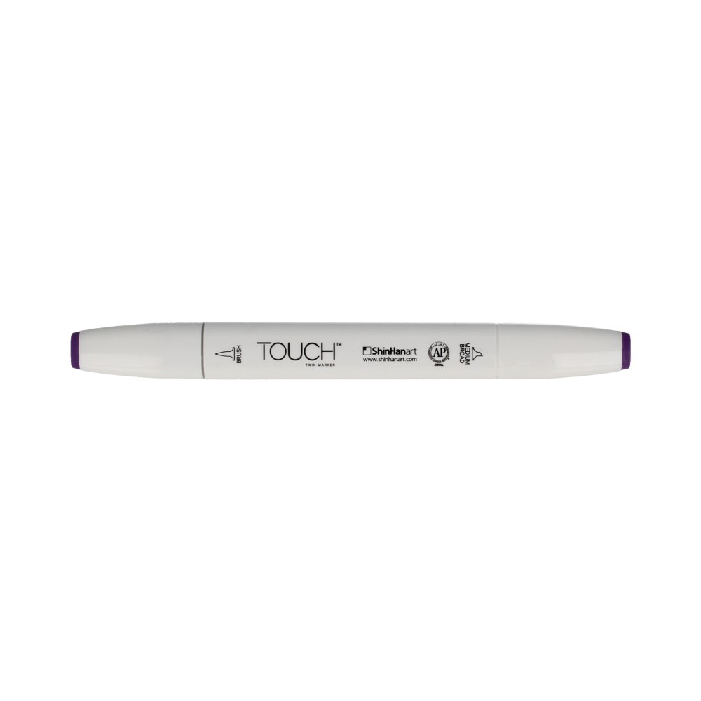TOUCH TWIN BRUSH Маркер 1-8 мм кисть/перо скошенное 1210081 глубокий фиолетовый P81 Фото 1.