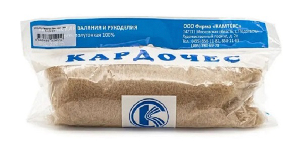 Камтекс Кардочес Мини 100% полутонкая шерсть 100 г 006 св.бежевый Фото 1.