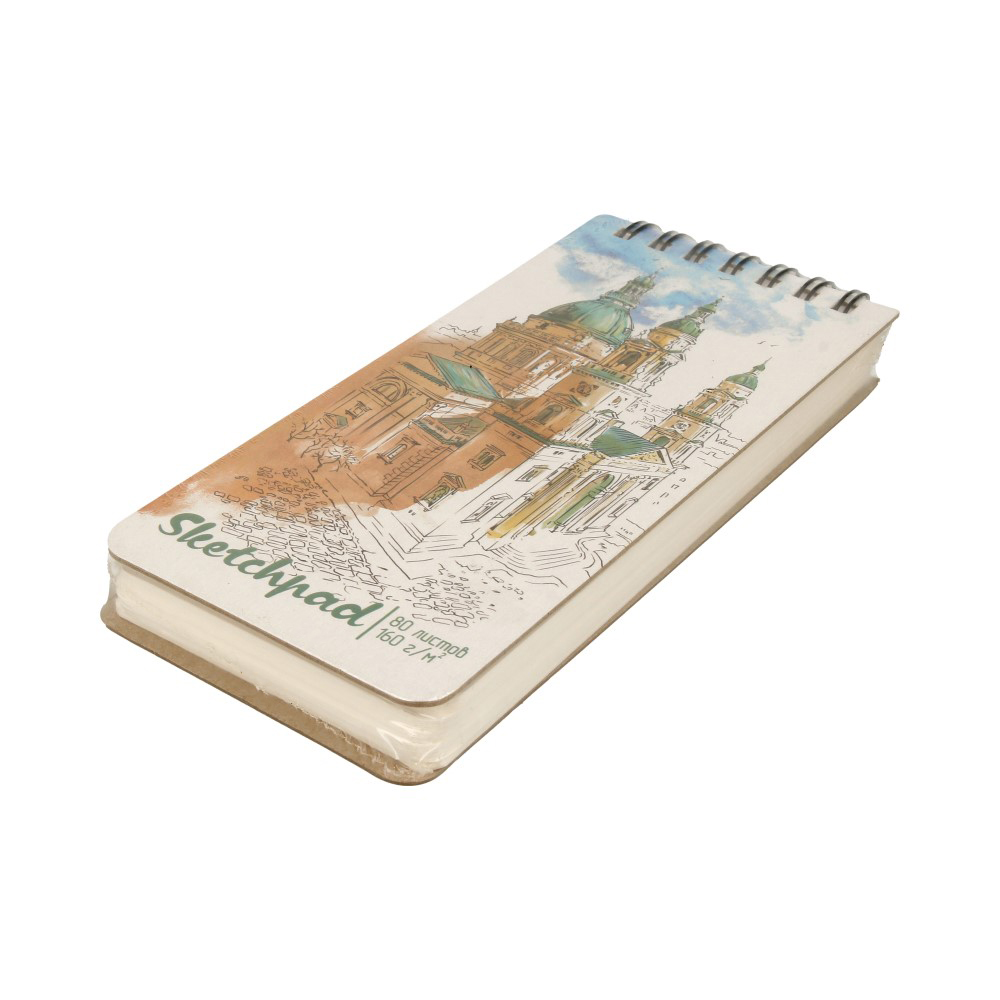 Феникс + Скетчпад Архитектура 160 г/м2 19 х 10.5 см на гребне 80 л. 53299 Фото 2.