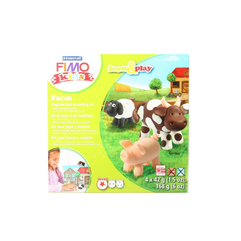 FIMO Kids Form&Play набор для моделирования № 3 8034 01 LZ Ферма Фото 2.