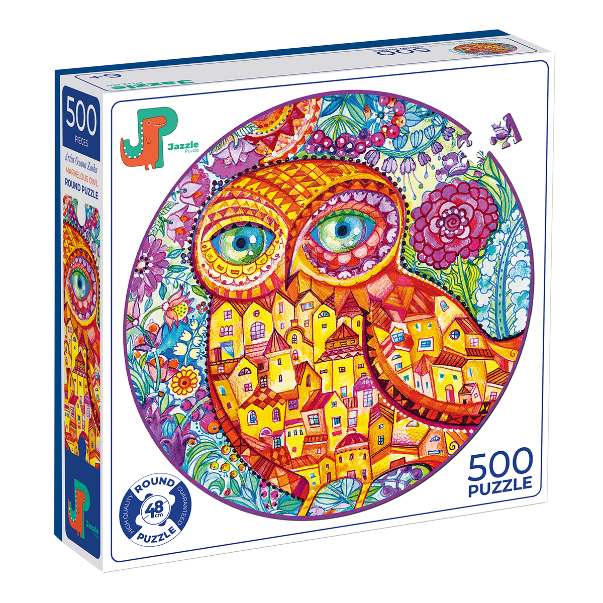 Jazzle Puzzle Пазл 500 элемент. P1004 Дивная сова Фото 2.