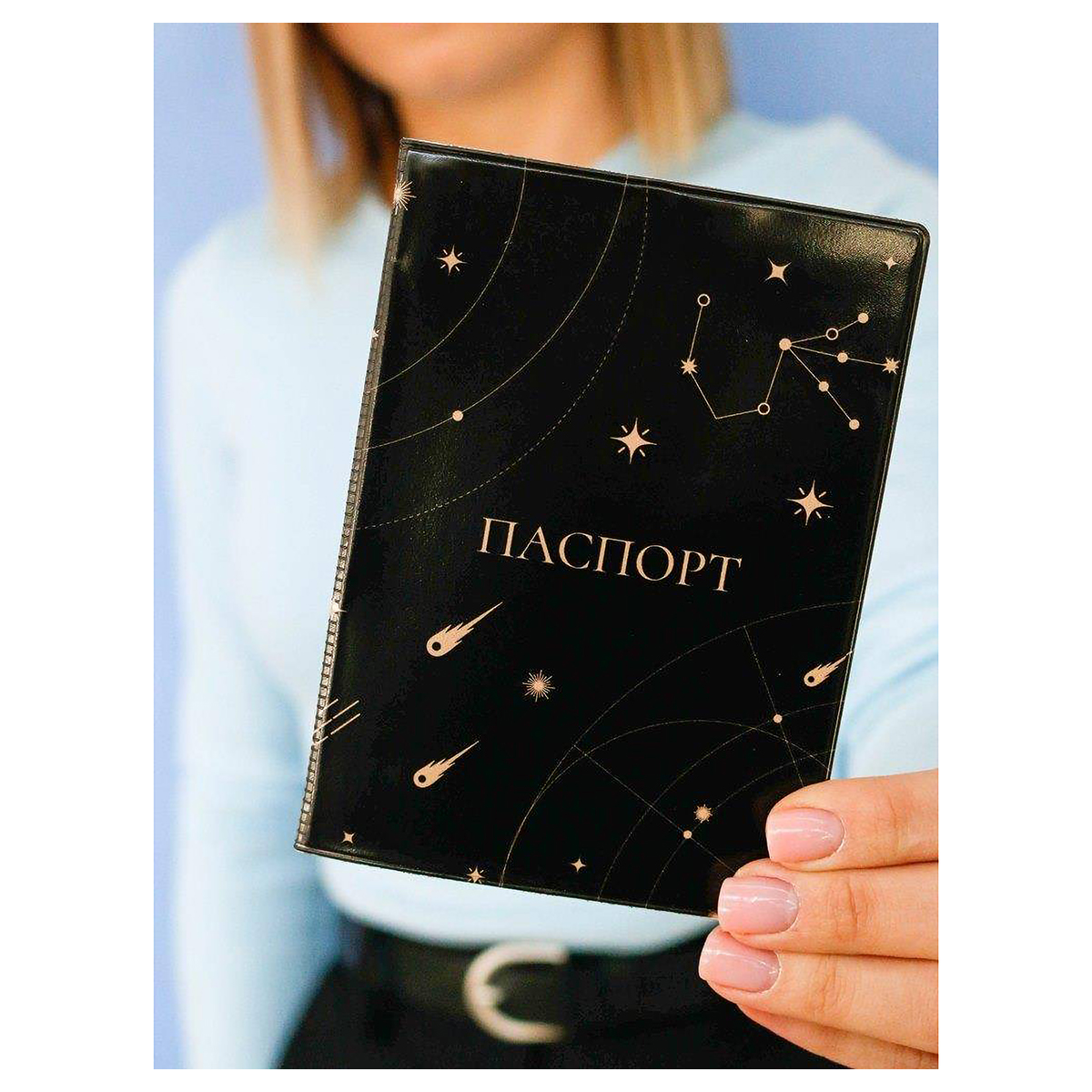 ILIKEGIFT ОБЛОЖКА ДЛЯ ПАСПОРТА ( 13.5х10 см) Constellations 16113 Фото 1.