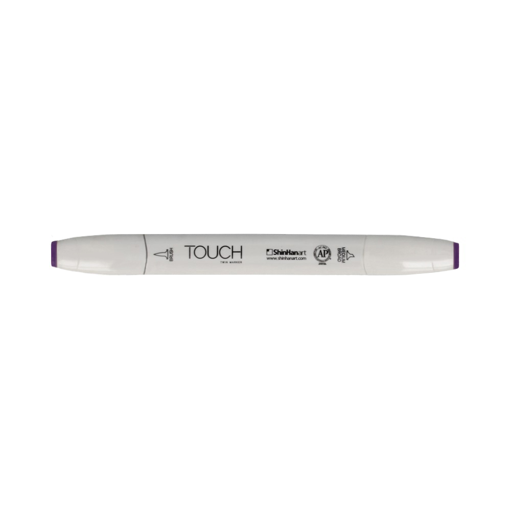 TOUCH TWIN BRUSH Маркер 1-8 мм кисть/перо скошенное 1210281 фиолетовый P281 Фото 1.