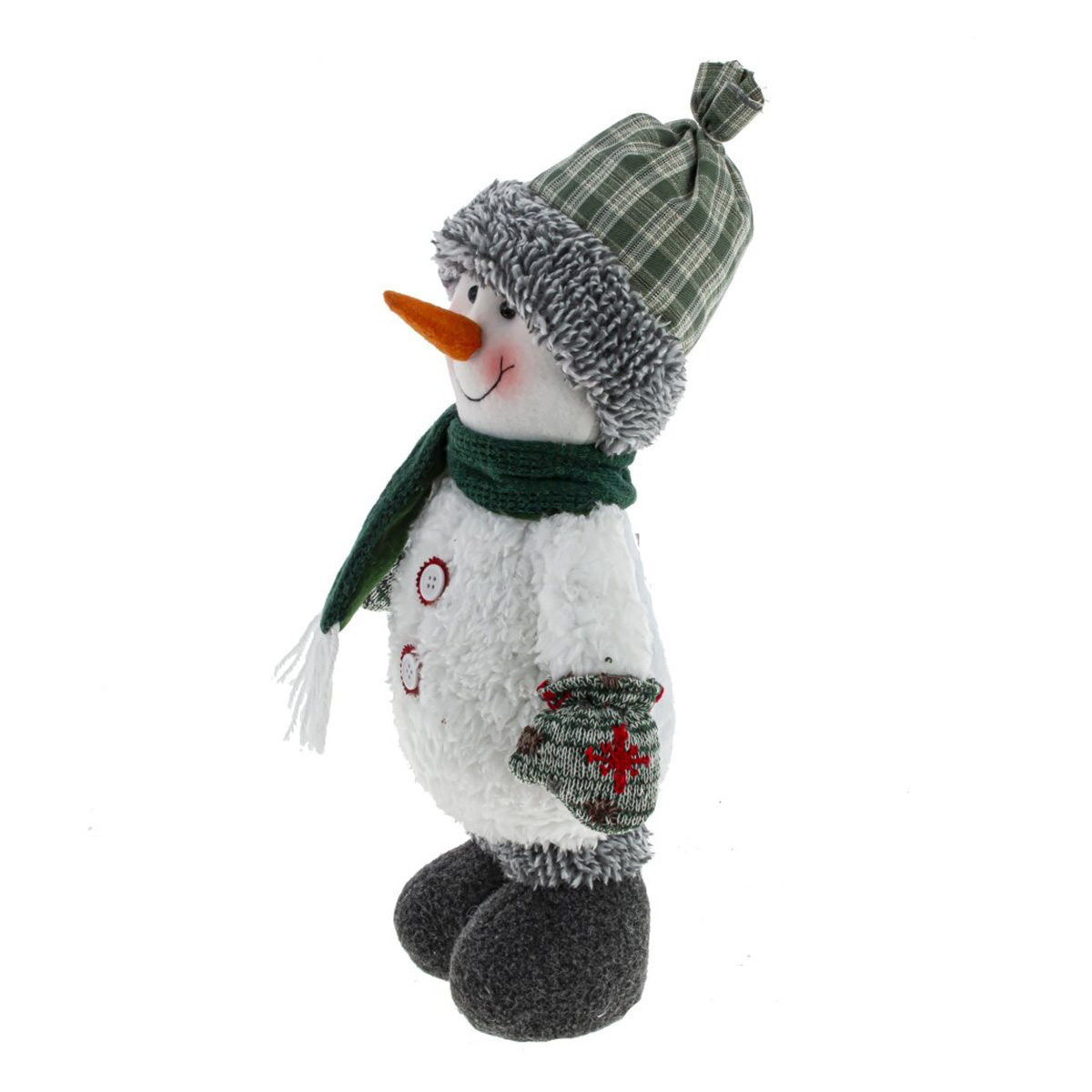 792841 Игрушка набивная Снеговик 19 х 13 х 52 см Зеленый, Белый Фото 12.