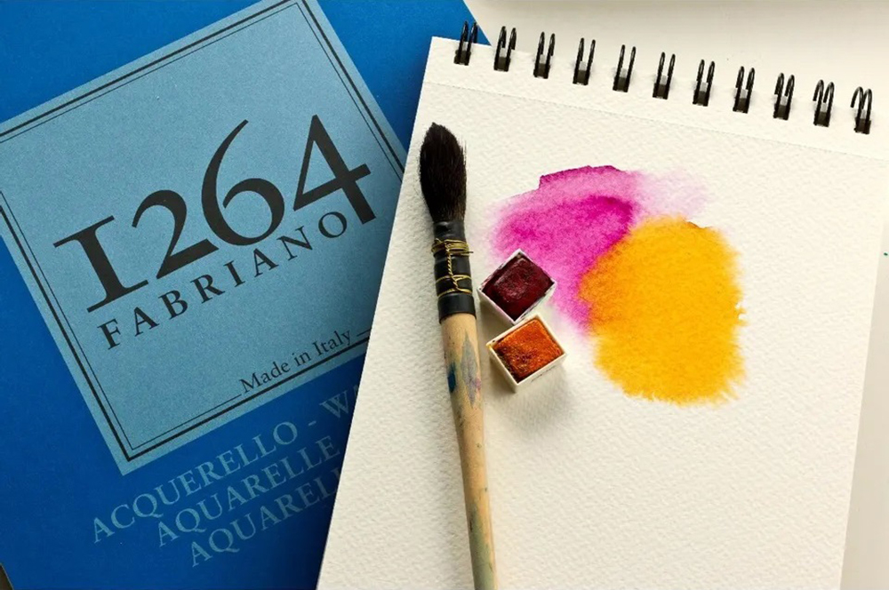 Fabriano Альбом для акварели с бумагой холодного прессования 300 г/м2 A5 14.8 х 21 см на спирали 20 л. 19100648 Фото 3.
