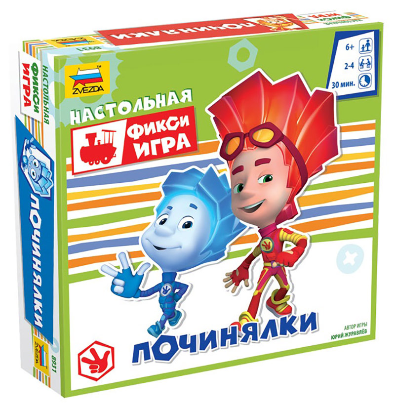 Игра настольная ZVEZDA Фиксики. Починялки 8931 Фото 1.