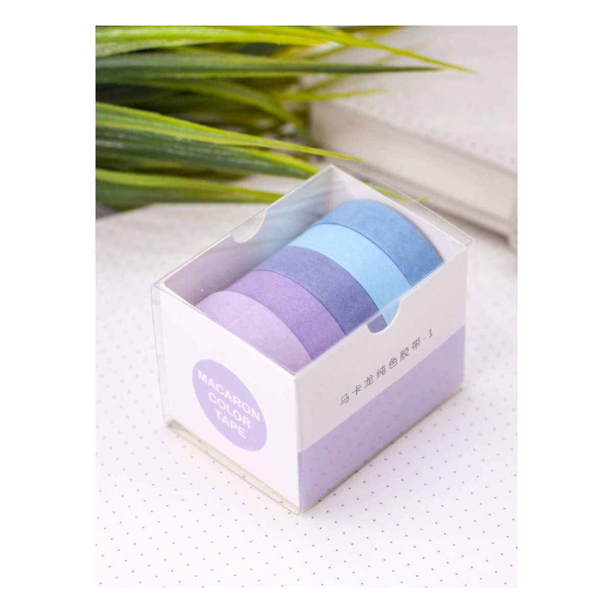ILIKEGIFT Набор декоративного скотча 5шт в уп. 1 см х 2 м 5 шт. Multicolor tone, purple-blue XM-JC02-03 Фото 1.