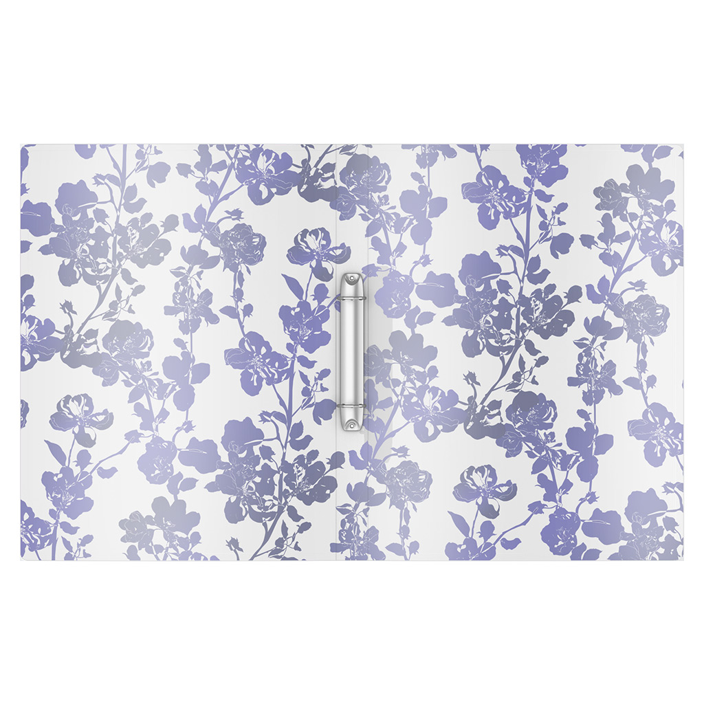 ErichKrause Папка на 2 кольцах пластиковая Crystal Flowers A4 ( 24х31х5.4 см) 52811 Фото 2.