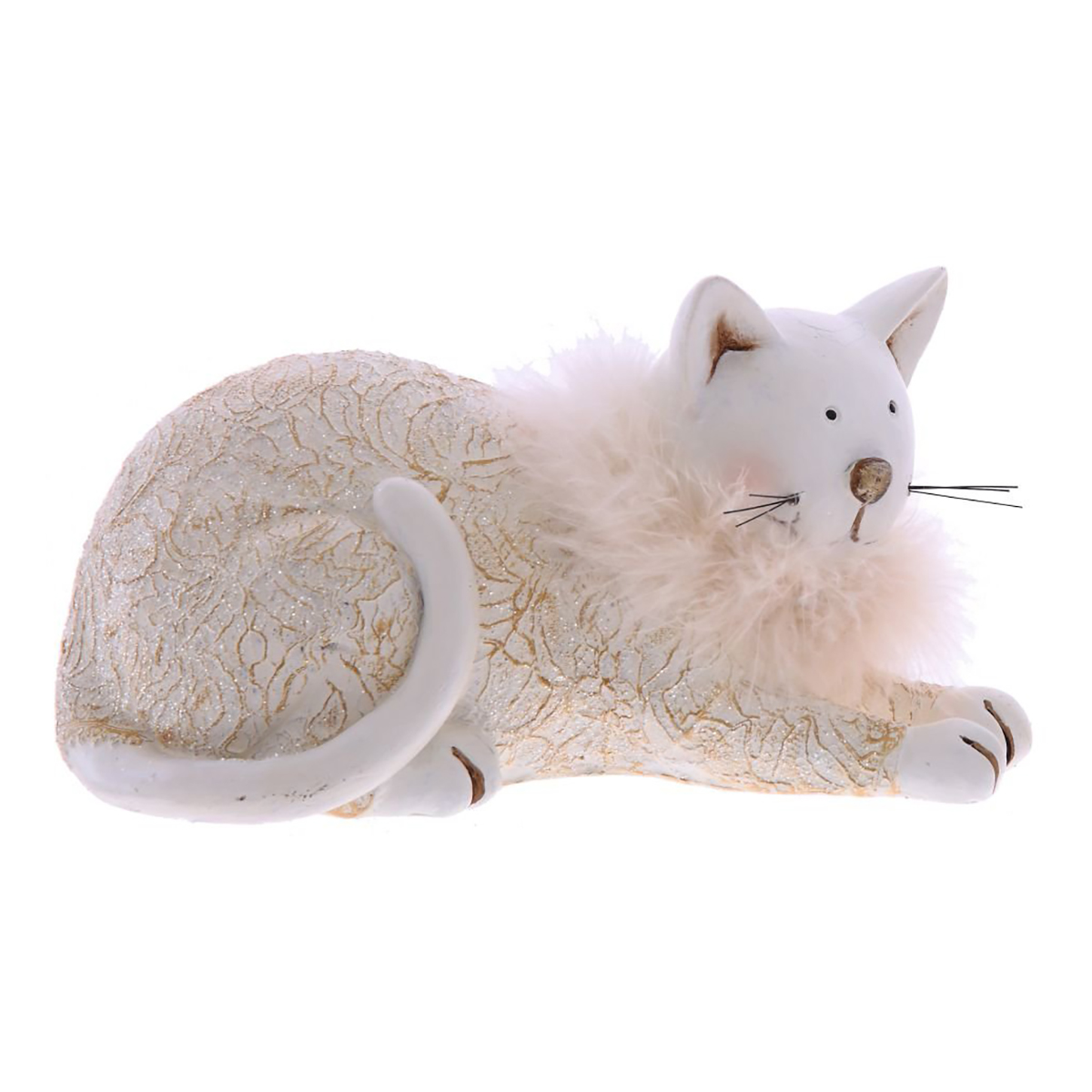 753715 Фигурка декоративная Кошка 19 х 10.5 х 10.5 см Бежевый Фото 3.