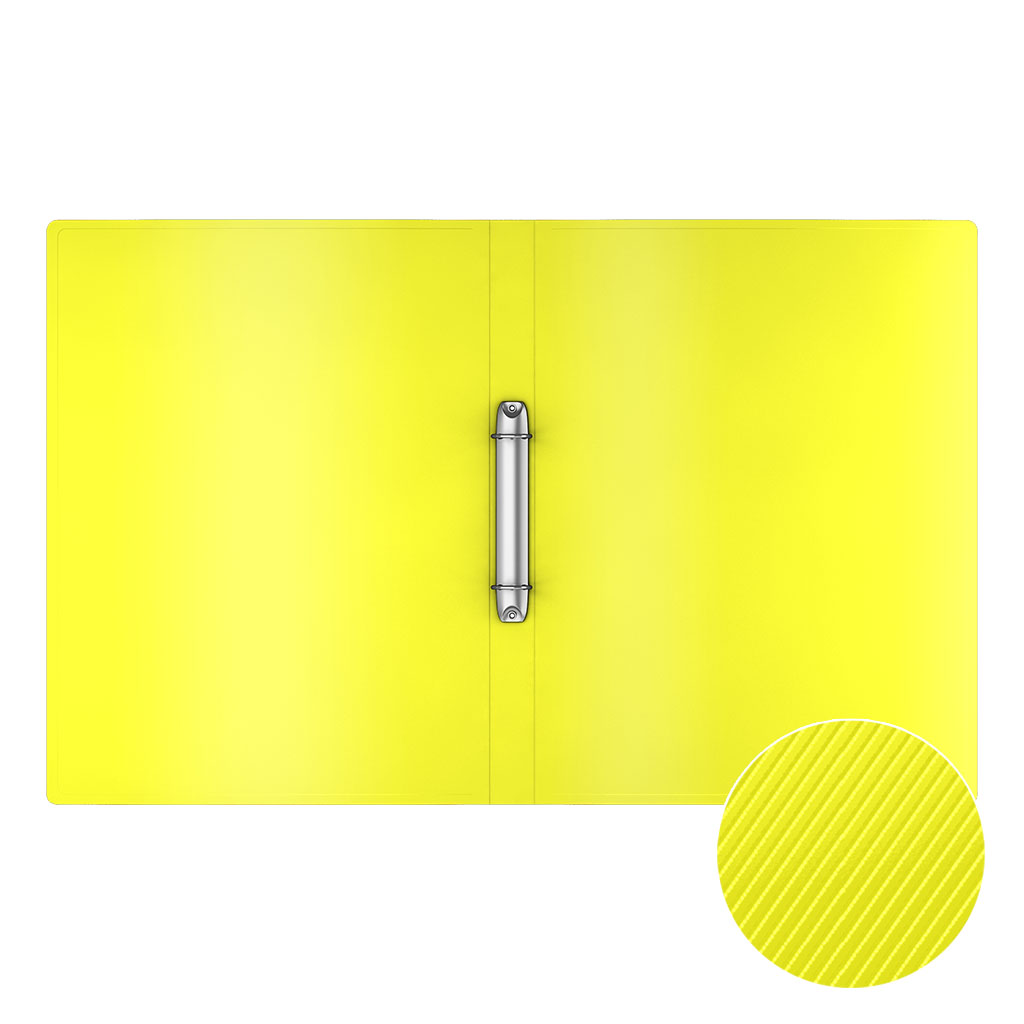 ErichKrause Папка на 2 кольцах пластиковая Diagonal Neon A4 ( 25.7х31х7.2 см) в ассортименте 47139 Фото 2.