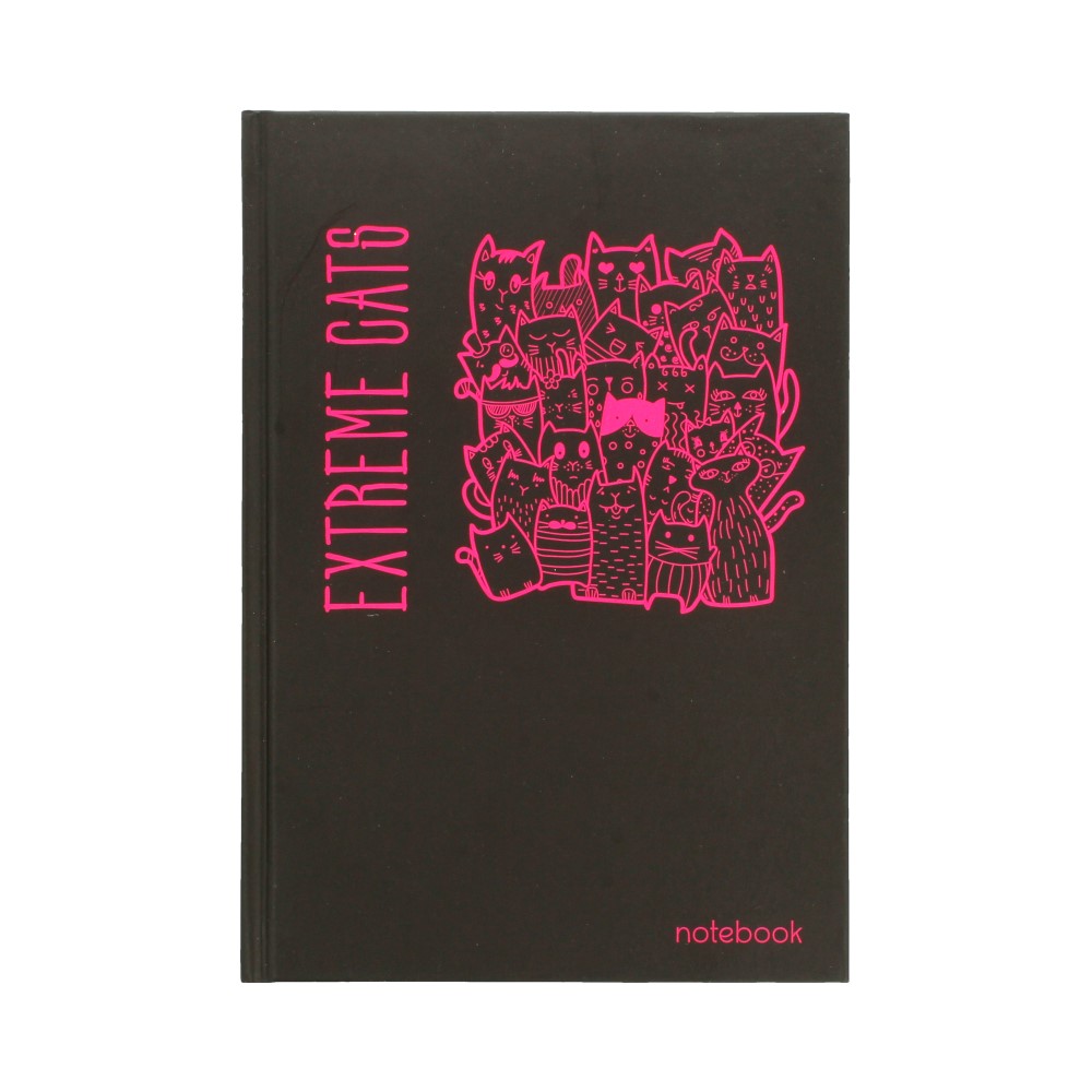 Listoff Книга для записей A5 ( 145 x 210 мм) 80 л. клетка Яркие коты КЗ5803110 Фото 1.