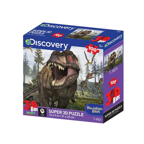 Prime 3D Пазл Super 3D №1 100 элемент. 13721 Тираннозавр Фото 2.