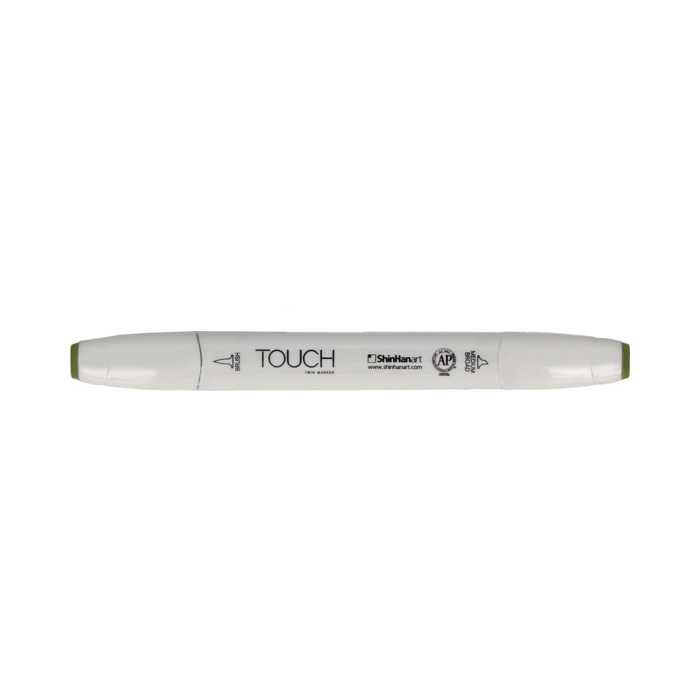 TOUCH TWIN BRUSH Маркер 1-8 мм кисть/перо скошенное 1210235 зеленый сок GY235 Фото 1.