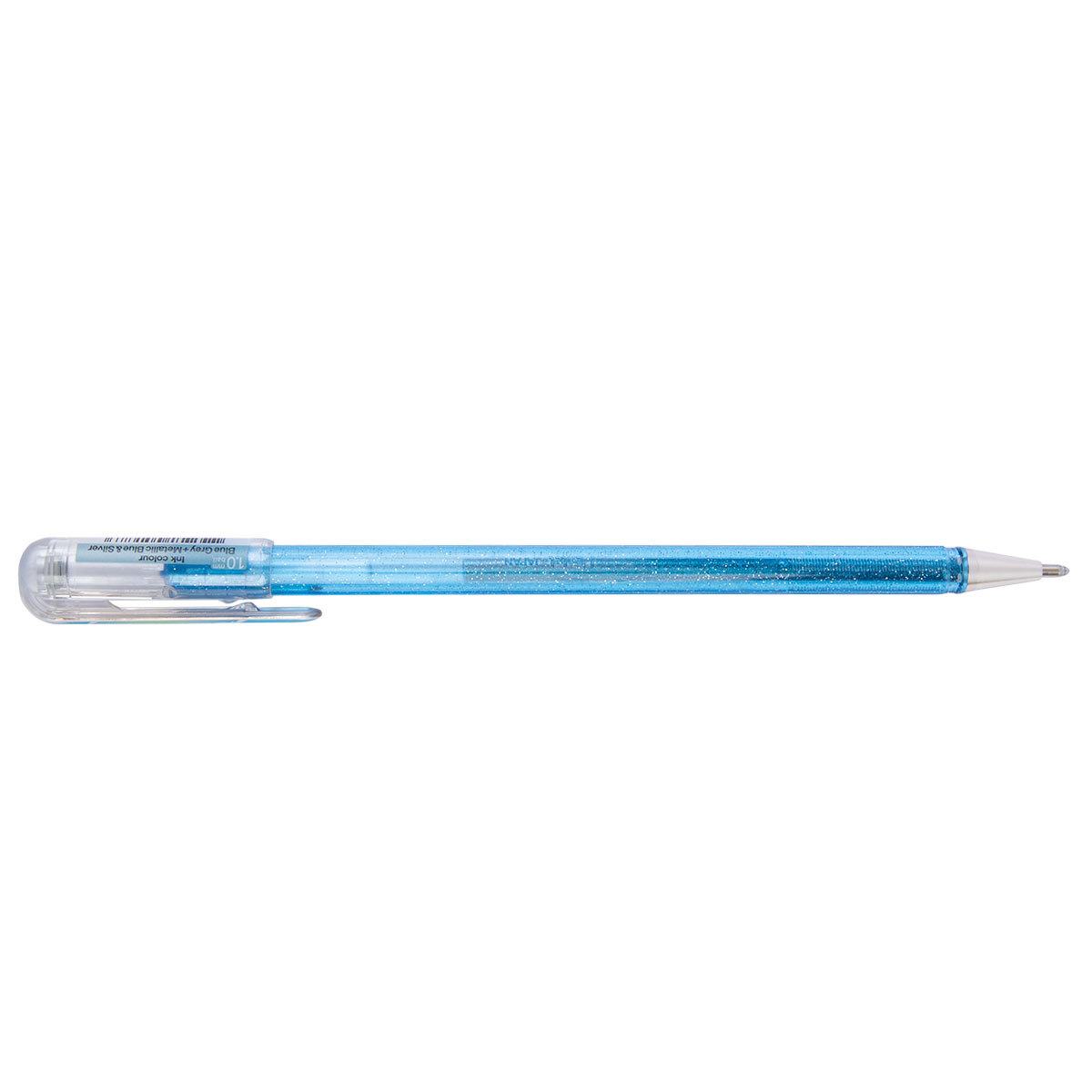 Pentel Ручка гелевая Hybrid Dual Metallic, K110-DMNX цвет чернил: серебристый цвет чернил: синий Фото 5.