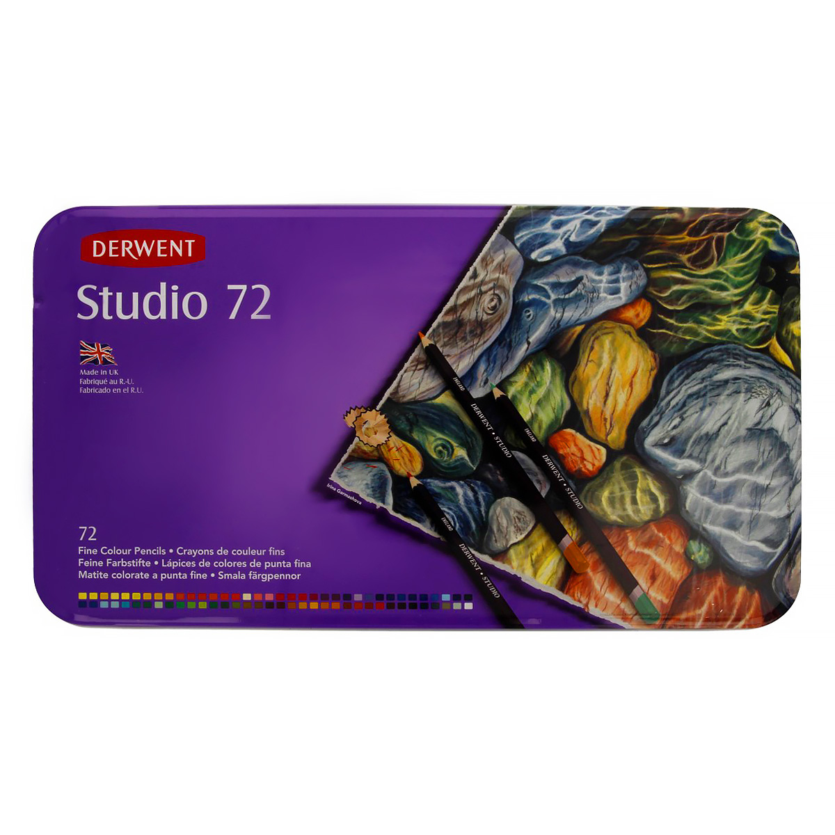 Derwent Набор цветных карандашей Studio заточенный 72 цв. 32201 Фото 1.