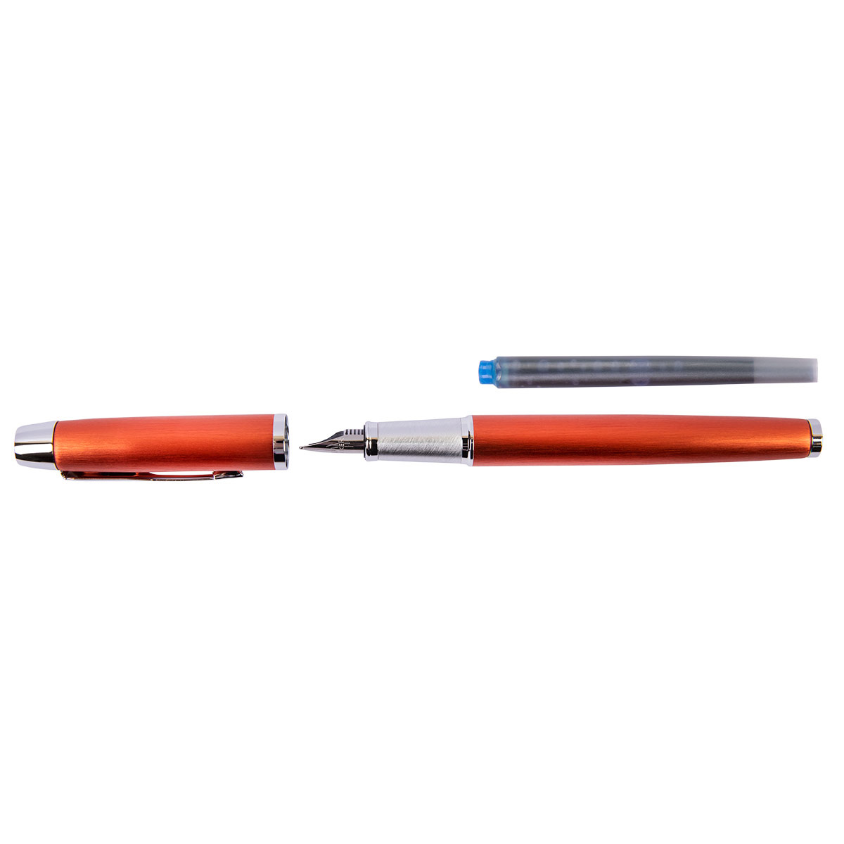 PARKER Перьевая ручка PARKER IM Premium Big, цве: Red CT в подарочной коробке 0.5 мм 1892642 оранжево-красный корпус цвет чернил: синий Фото 2.