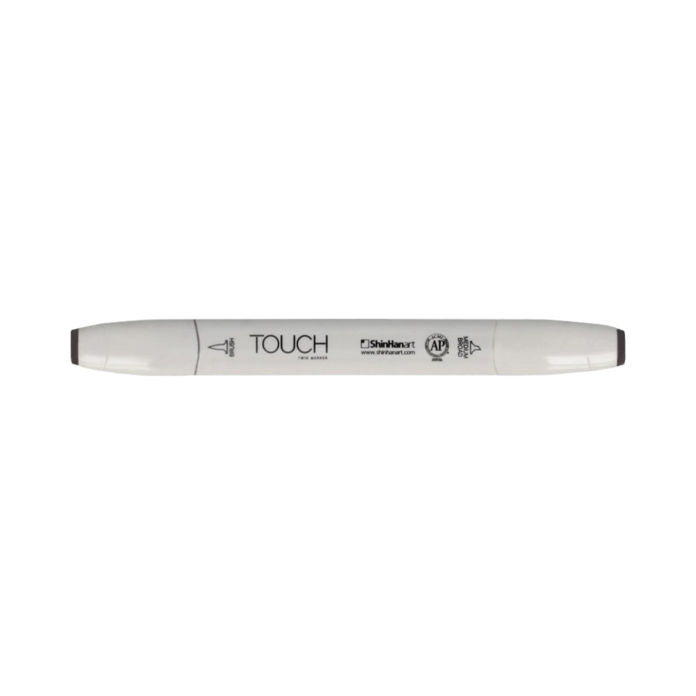 TOUCH TWIN BRUSH Маркер 1-8 мм кисть/перо скошенное 1211060 теплый серый WG6 Фото 1.