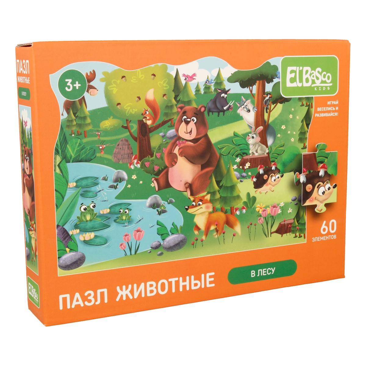 El`BascoToys Пазл 60 элемент. ET01-019 В лесу Фото 1.