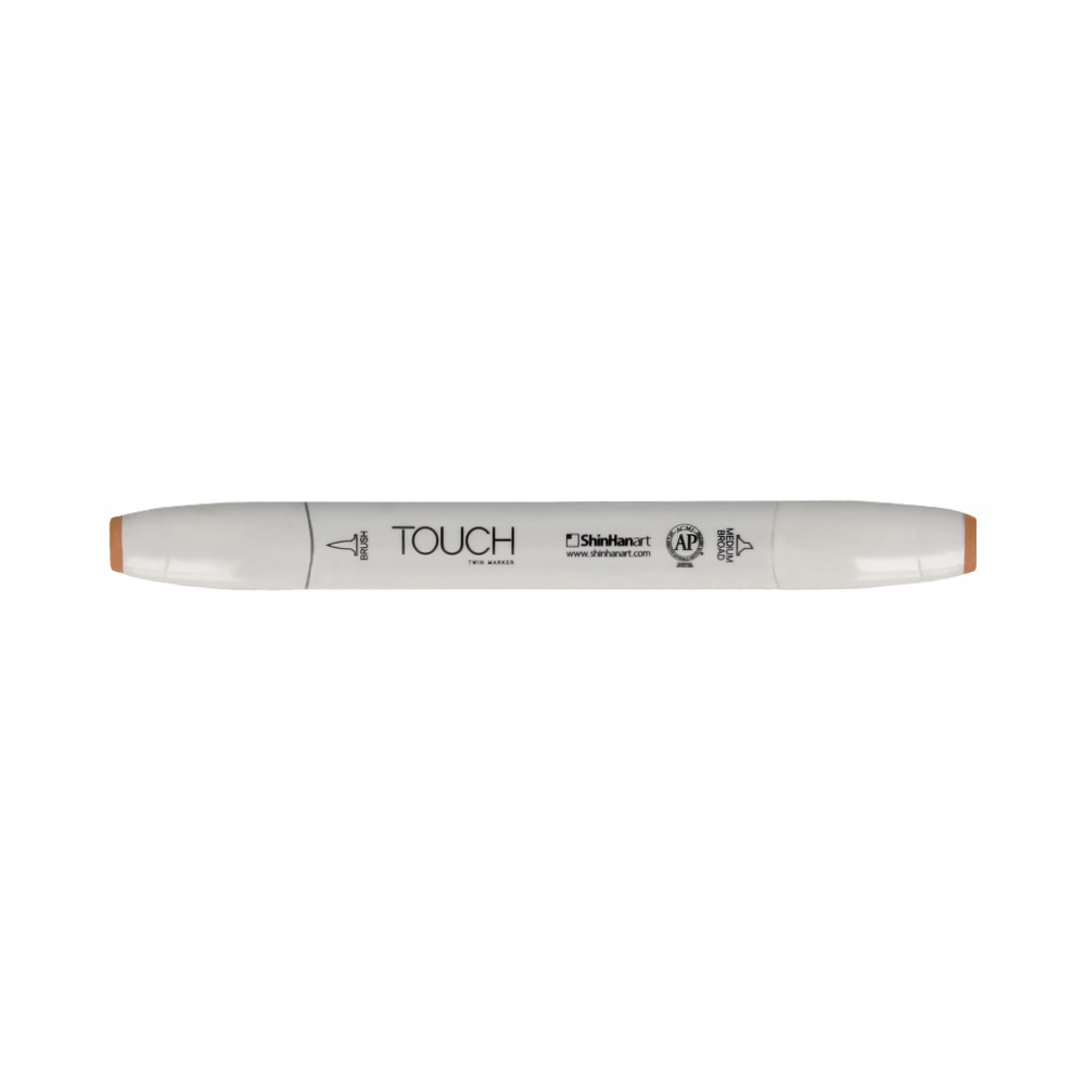 TOUCH TWIN BRUSH Маркер 1-8 мм кисть/перо скошенное 1210107 песочный BR107 Фото 1.