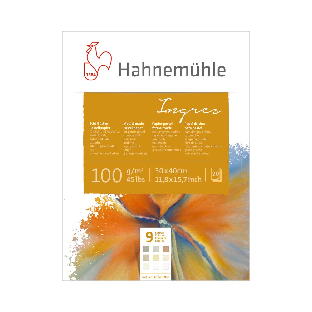 Hahnemuhle Альбом-склейка для пастели «Ingres» 100 г/м2 30 х 40 см склейка 20 л. 10628053 Фото 1.