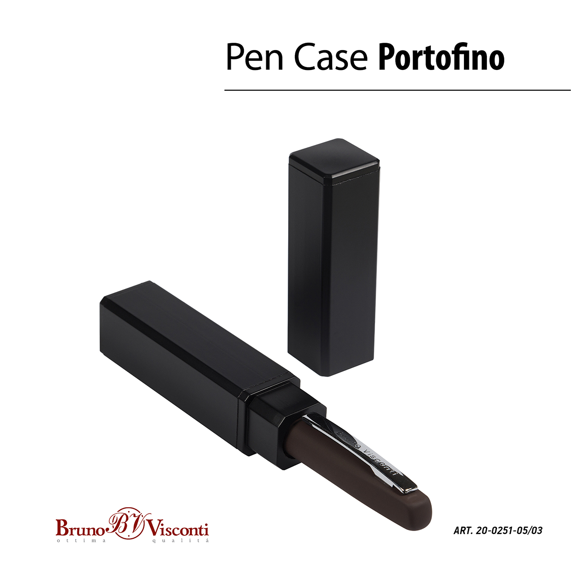 Bruno Visconti Ручка PORTOFINO в тубусе 1 мм 20-0251-05/03 цвет чернил: синий Фото 4.