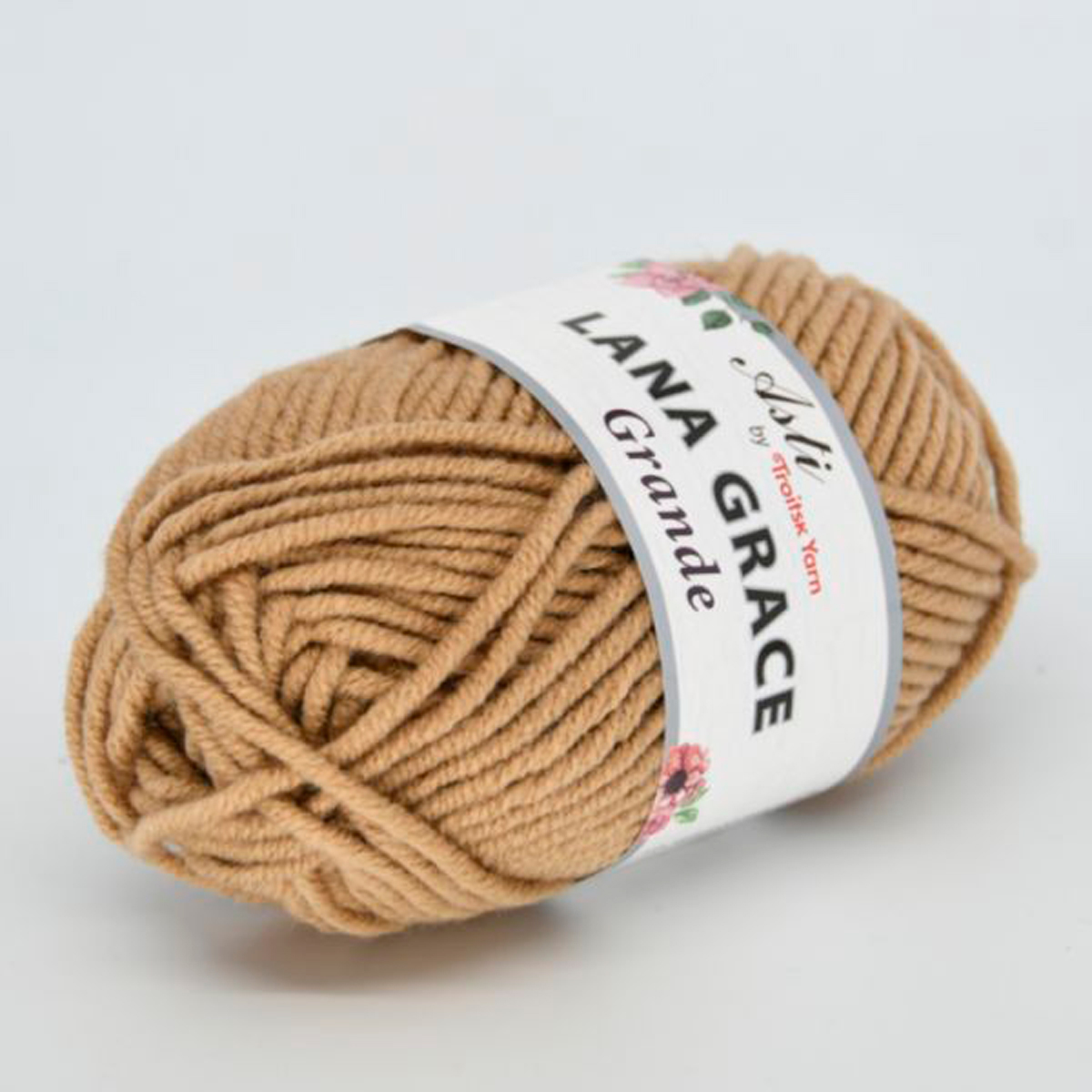 Пряжа из Троицка LANA GRACE Grande 75% акрил, 25% мериносовая шерсть 100 г 65 м №0192 песочный Фото 1.