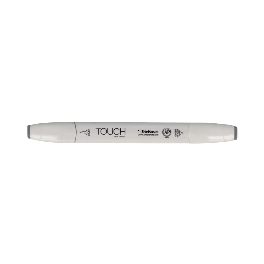TOUCH TWIN BRUSH Маркер 1-8 мм кисть/перо скошенное 1212040 холодный серый CG4 Фото 1.