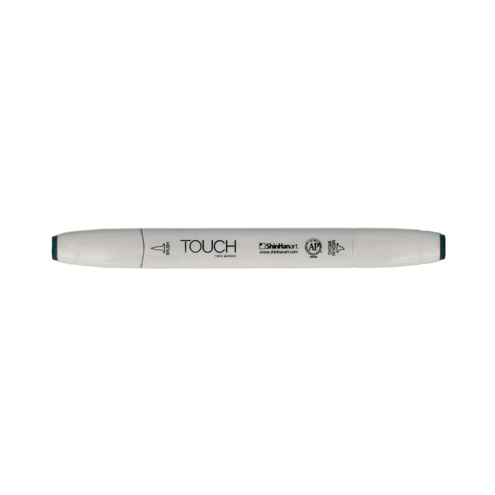 TOUCH TWIN BRUSH Маркер 1-8 мм кисть/перо скошенное 1210050 зеленый лес BG50 Фото 1.