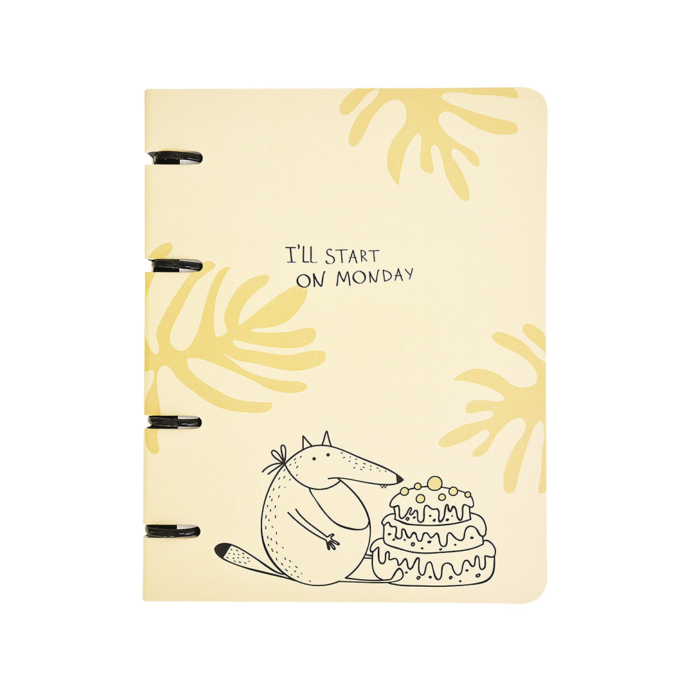 Be Smart Тетрадь Strange animals A5+ 163х212 мм 80 л. на кольцах 65 г/кв.м клетка SET-COP-009 с блокнотом 140х198 мм, 80 л, клетка, клеевое крепление Фото 2.
