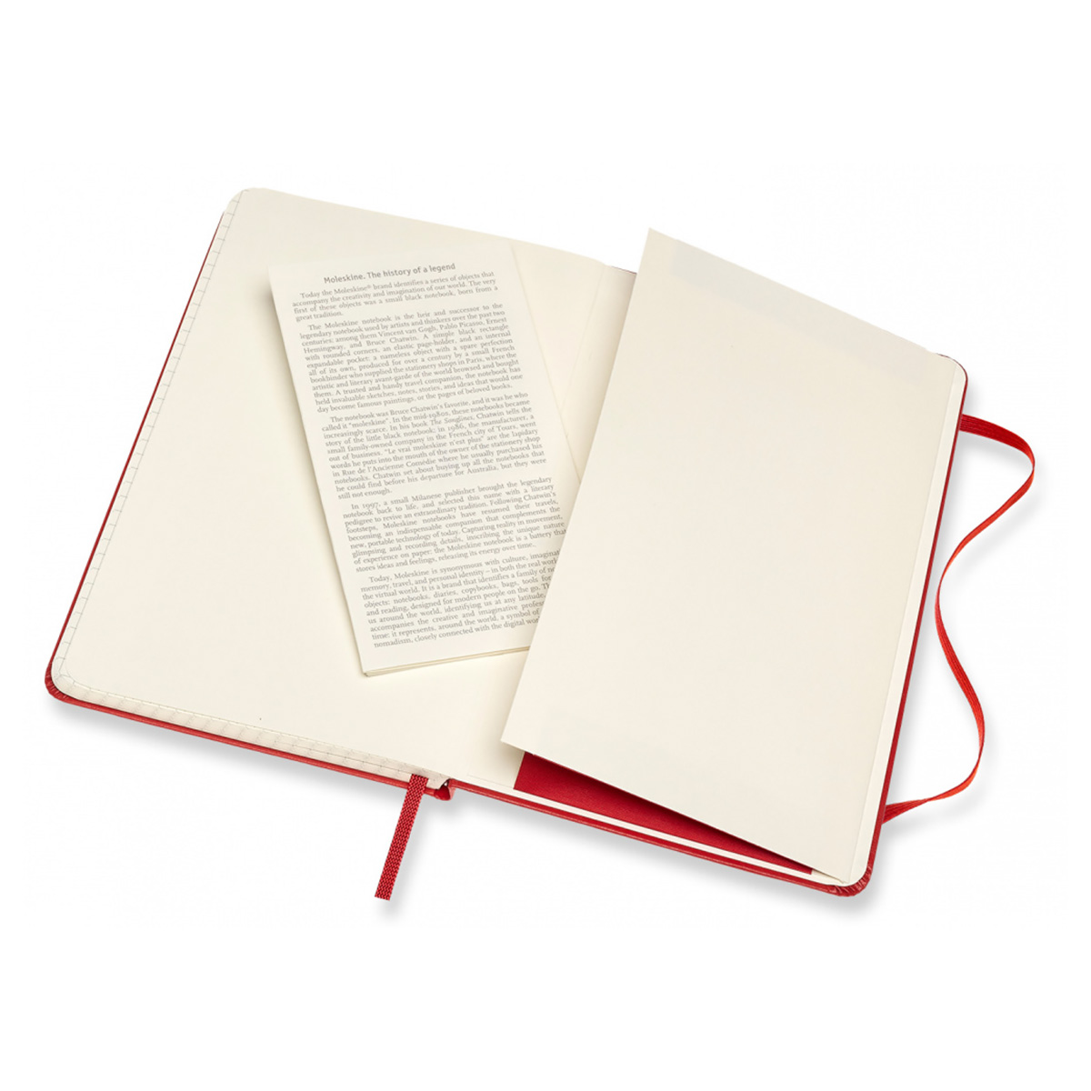 Moleskine Блокнот CLASSIC Medium 1127876 ( 115x180 мм) 104 л. клетка красный Фото 4.