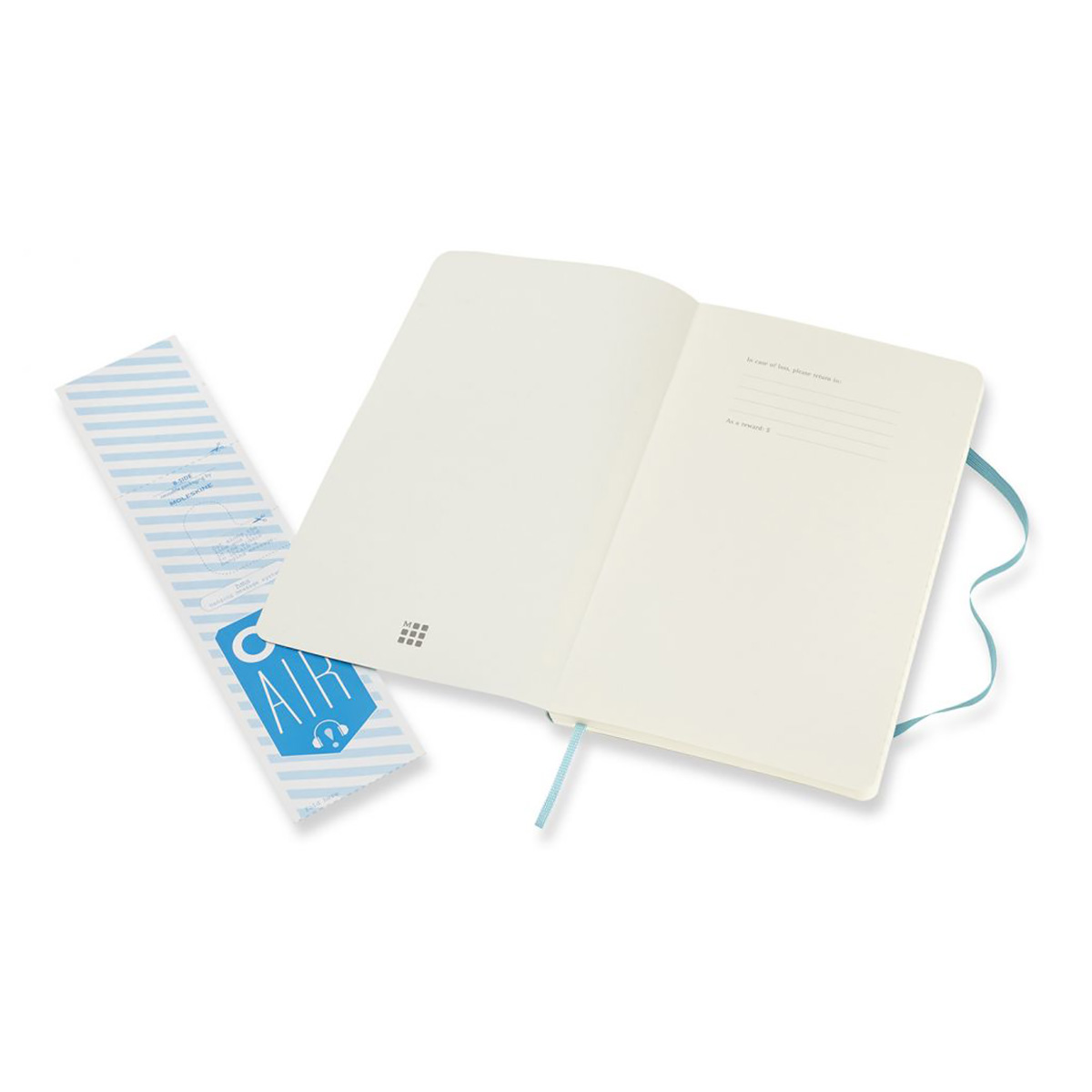 Moleskine Блокнот CLASSIC SOFT Large линейка ( 130 x 210 мм) 96 л. линия Голубой Фото 3.