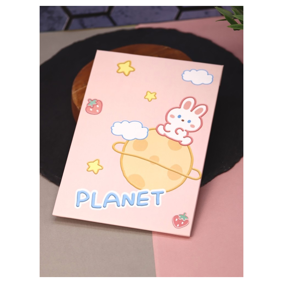 Зеркало в ассорт. 14.8 х 21.5 см Planet bunny, pink 156SE-04 Фото 4.