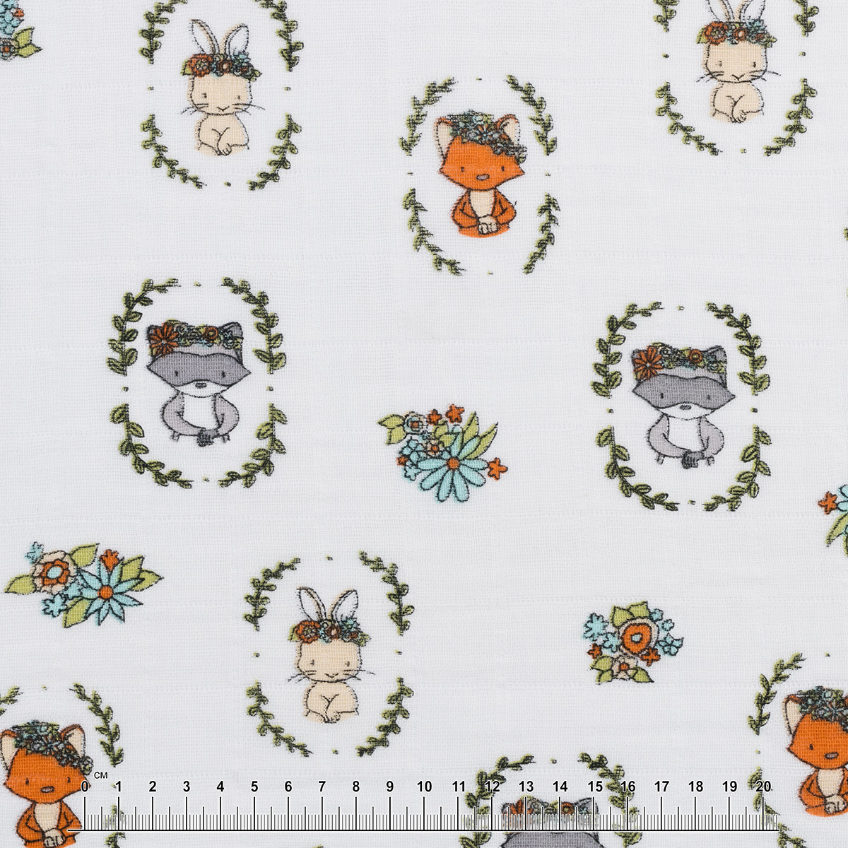 Ткань PEPPY Ткань муслиновая SMD EMBRACE 100% хлопок 100 х 125 см Shannon Fabrics flower crowns saltwater Фото 5.